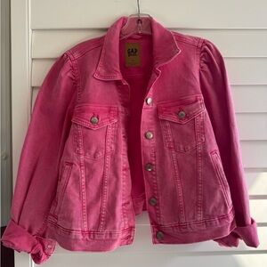 GAP Barbie Pink Denim Jean Jacket NWT M